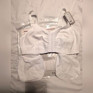 Post Surgical Bra with Drain Holders